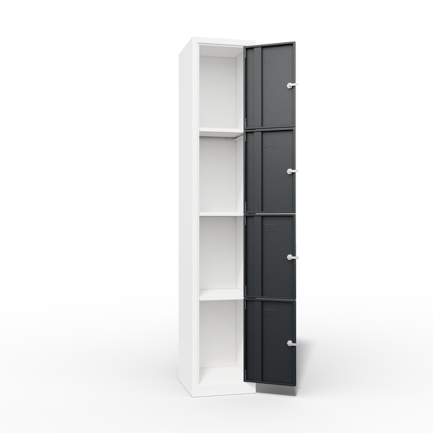 PPE MULTIDEUR OPBERGKAST 4-LAAGS 4 DEUREN (350x400x1950mmH)